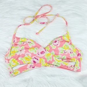 PINK Victoria's Secret Pink Floral Swim Top